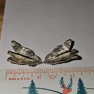 BSK Vintage Clipon Earrings Clip Silver
